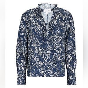 INTERMIX Madeline Floral Paisley Blouse